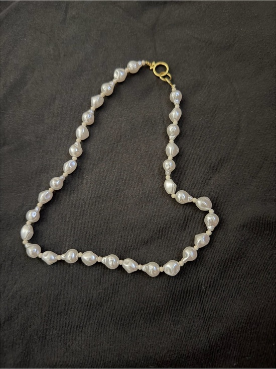 Gorjana Jewelry - Gorjana Pearl Bead Necklace with Gold Clasp